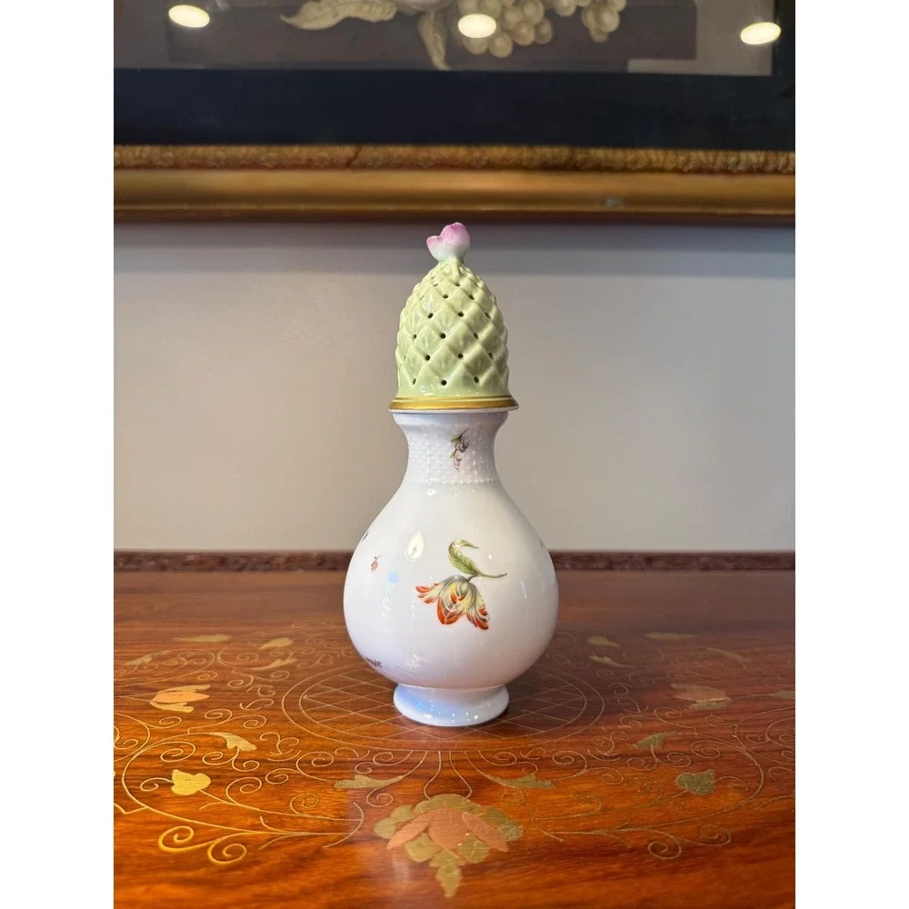Vintage Bernardaud‎ Limoges Sugar Shaker - Floral Porcelain